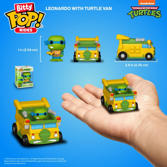 Funko | TMNT Bitty Pop Ride Leo w/Van